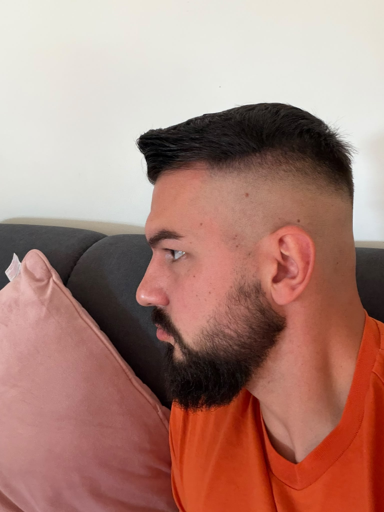 Pompadour i brada